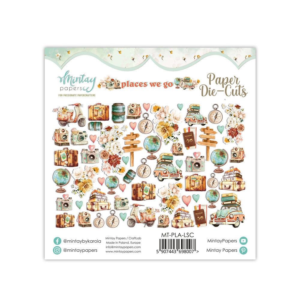 Lot de Die cuts Mintay Papers collection Places We Go