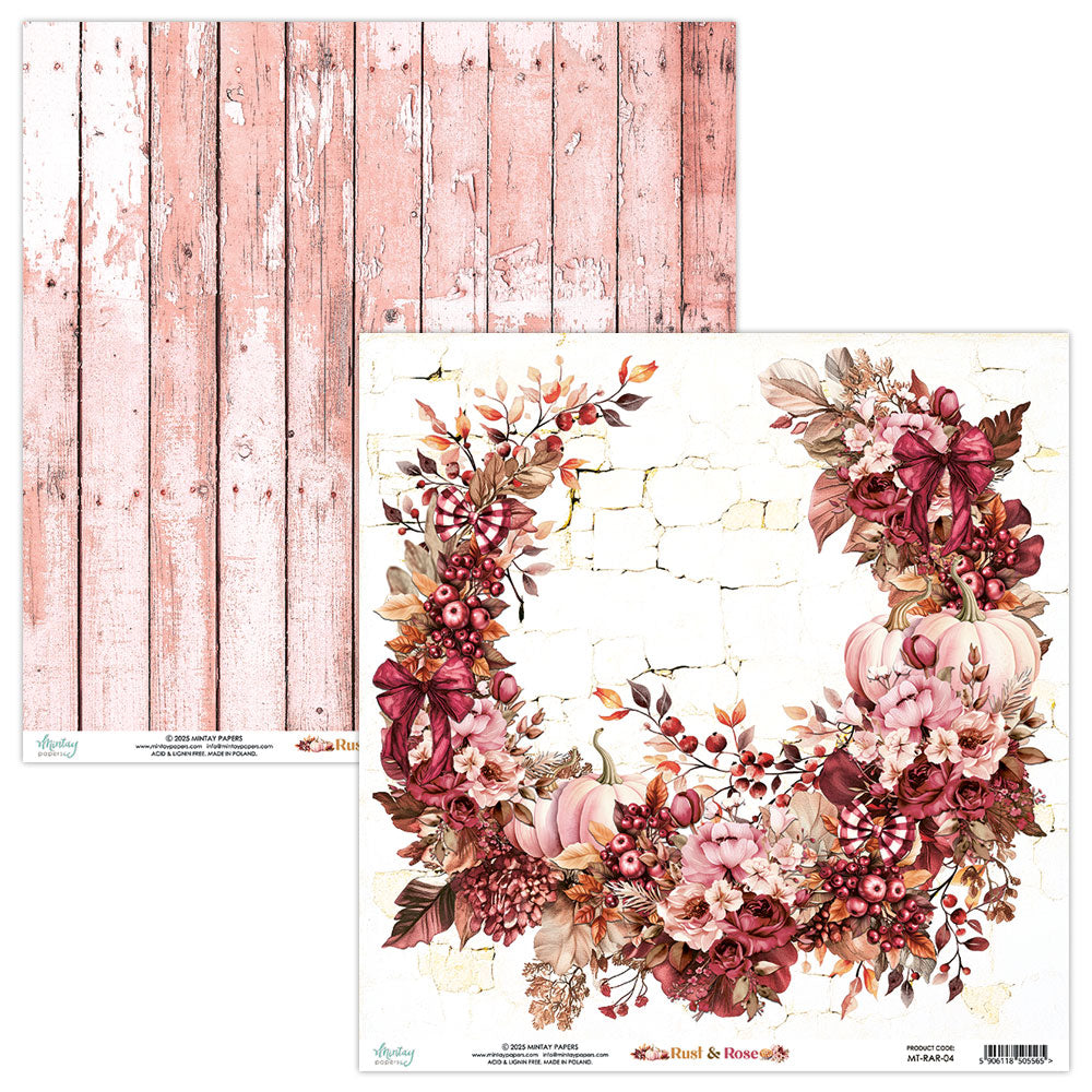 Papier 30/30 collection Rust & rose de Mintay Papers