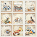Lot de papiers 20/20 cm Reprint collection Cozy Season