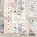 Lot de papiers 20/20 cm Reprint collection Happiness