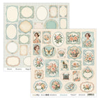 Bloc de papiers 15/15 cm ScrapBoys collection Elizabeth