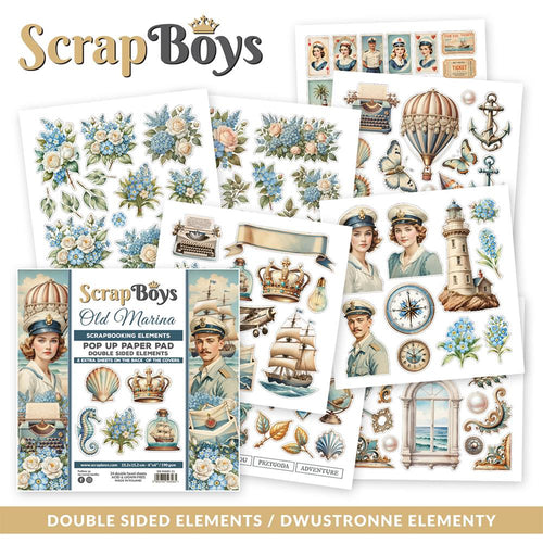 Bloc de découpes ScrapBoys collection Old Marina