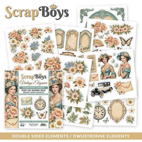 Bloc de découpes ScrapBoys collection Vintage élégance