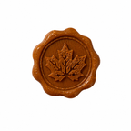Petit cachet de cire motif feuille érable